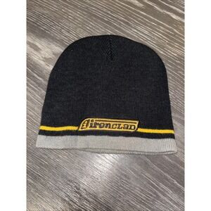 Ironclad Black Beanie Hat One Size Embroidered Logo Cap